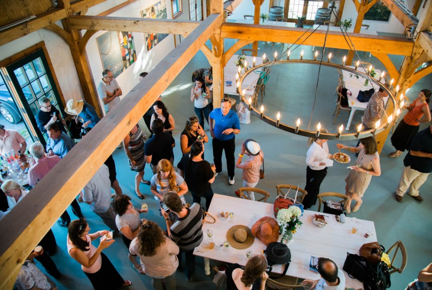 Passed hors d'oeuvres in the Barn, Madison Fender photo